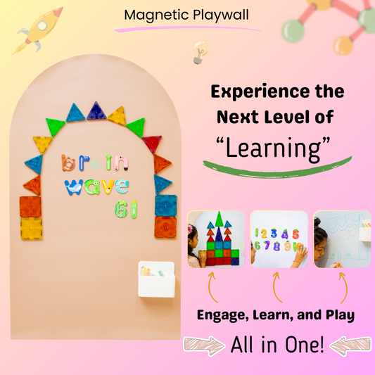 Magnetic Playwall - Arch Magnetic Wall Decal for Kids( accessories not included)