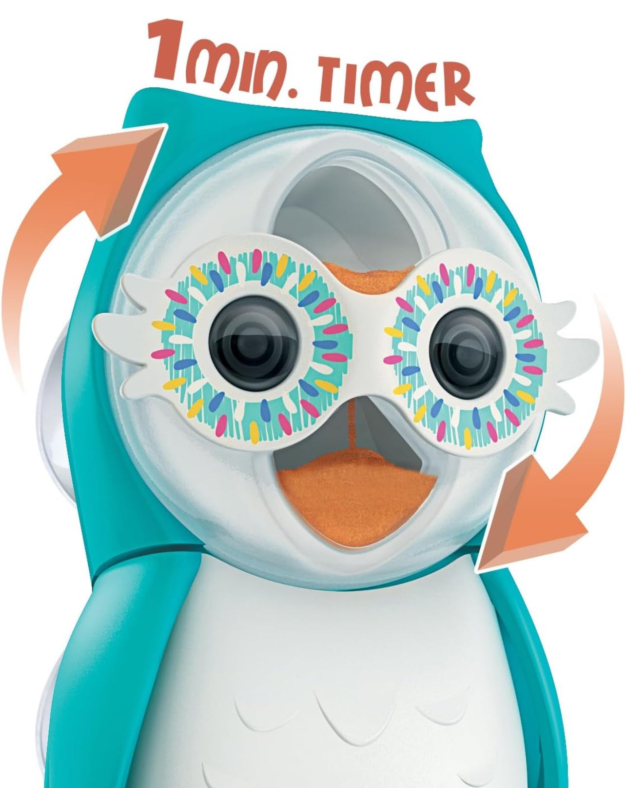 Flipper Owl Smarty Toothbrush Holder+Timer, Blue, FLR-OWL-STY