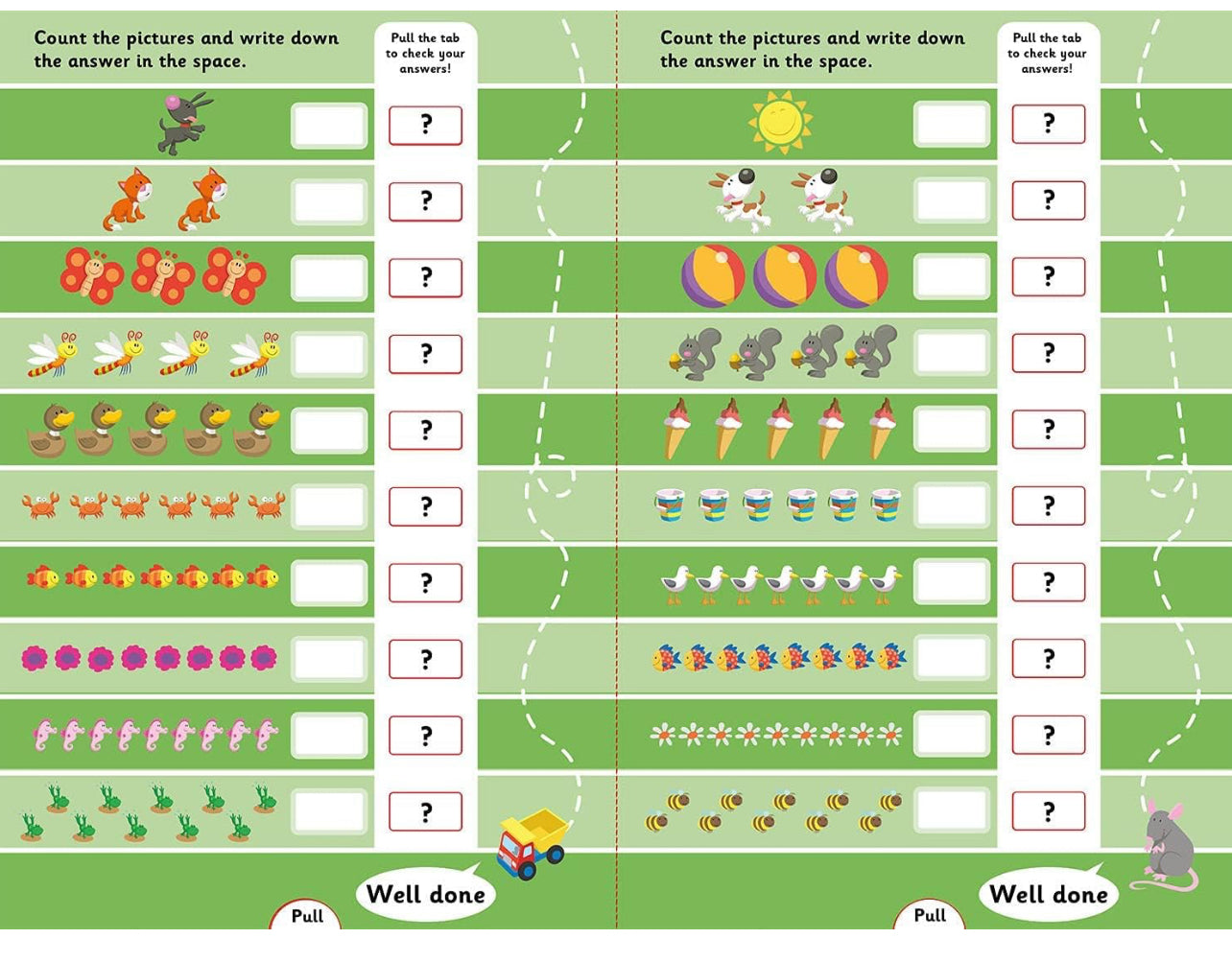 Let's Learn Counting (Pull-The-Tabs And Wipe-And-Clean)