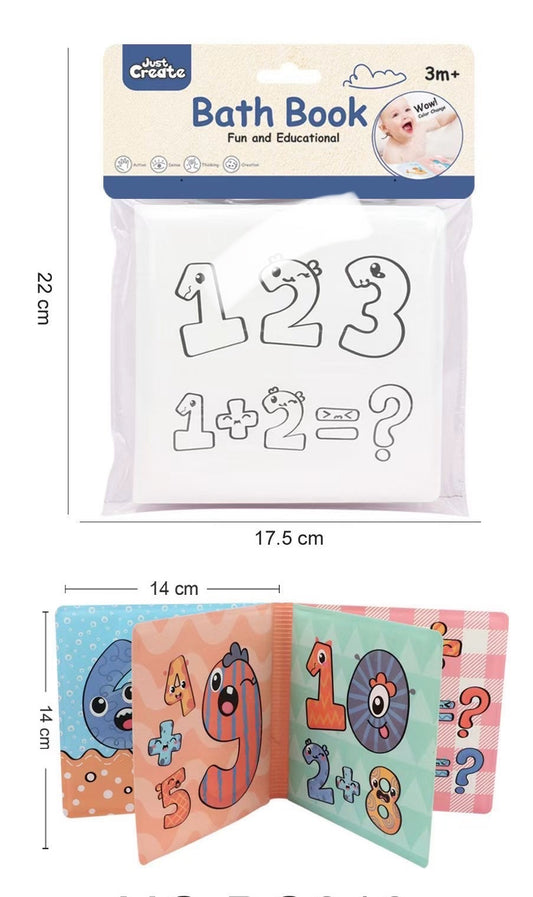 magic bath book wet the pages to revel colourful background