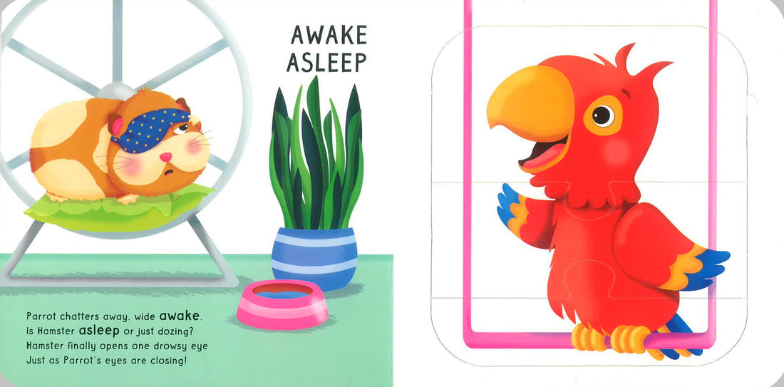 MIX & MATCH PUZZLE BOOK: PETS LEARN OPPOSITES