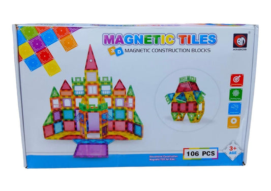 106 Pieces Magnetic Tiles