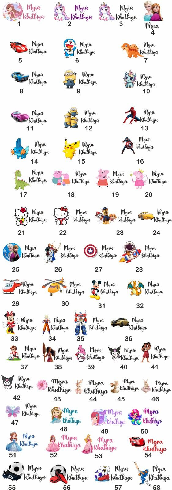 3D permanent waterproof stickers for school essential