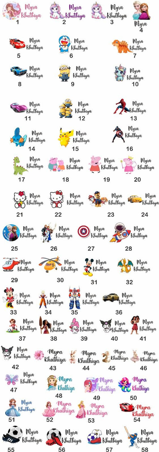 3D permanent waterproof stickers for school essential