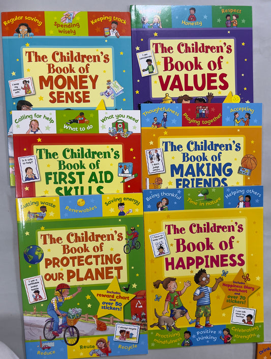Sophie Giles 12 Books Collection Set (The Children's Book Of Success At School, Money Sense, Manners, Healthy Habits, Keeping Safe, Healthy Eating & More)