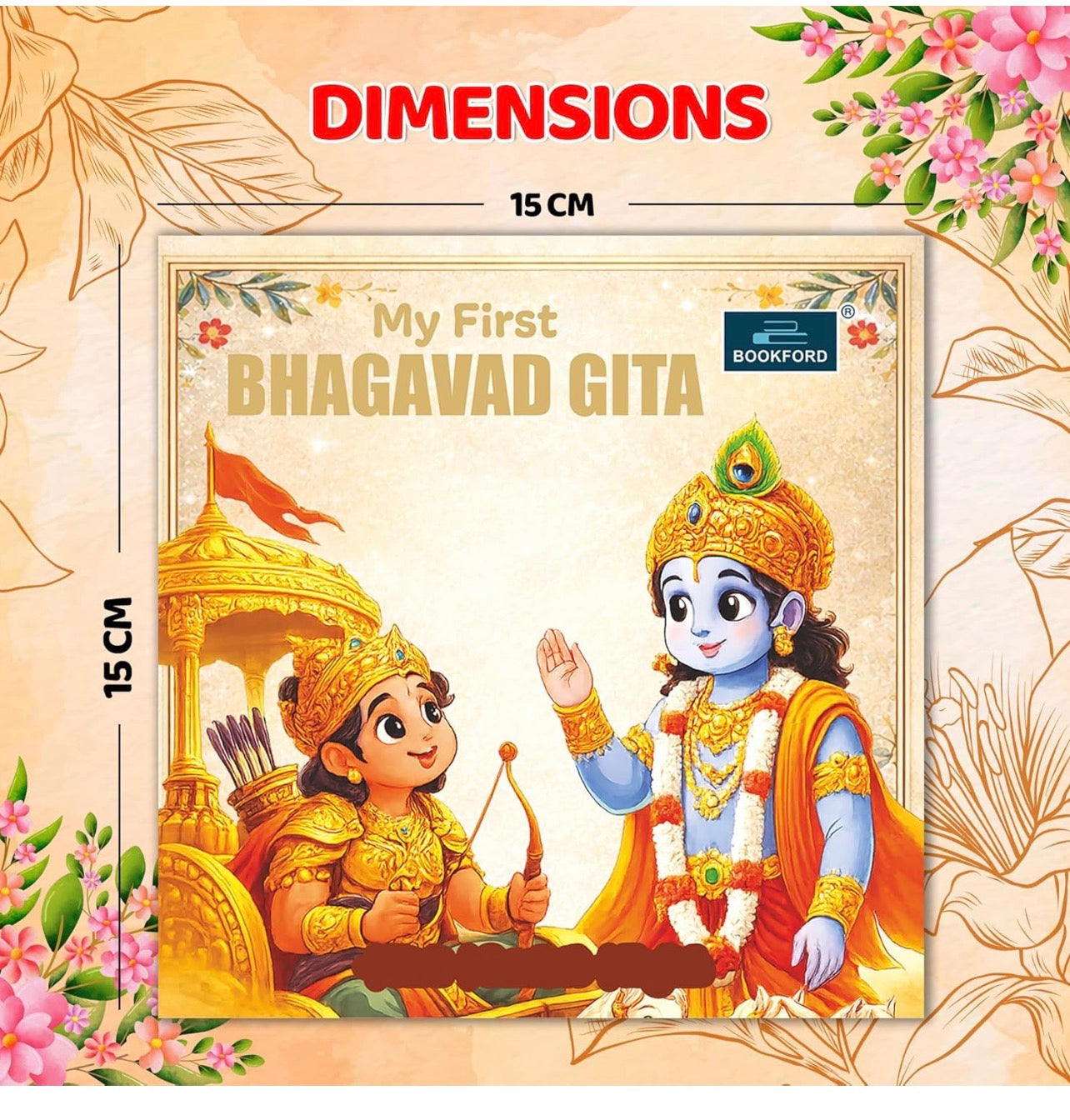 My First Bhagavad Gita Board Book for Kids | Simple illustrated Bhagavad Gita in Hindi, Sanskrit and English for Daily Living - Ages 3+ Years