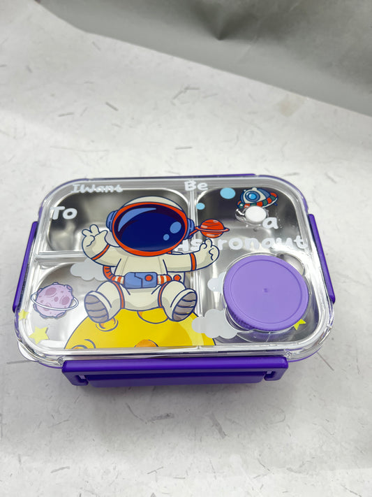 3 grid stainless steel leak proof lunch box 850 mL