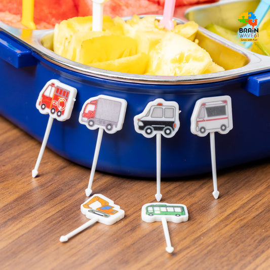 Cute Animals Food Picks Mini Cartoon Toothpick Fruit Forks for Bento Box Lunch Box Decorative