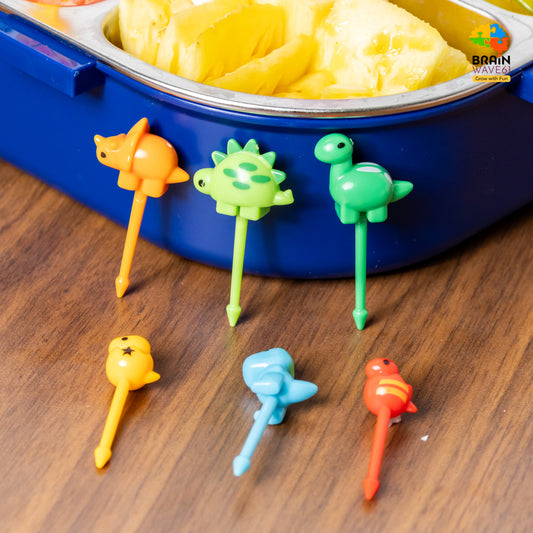 Cute Animals Food Picks Mini Cartoon Toothpick Fruit Forks for Bento Box Lunch Box Decorative