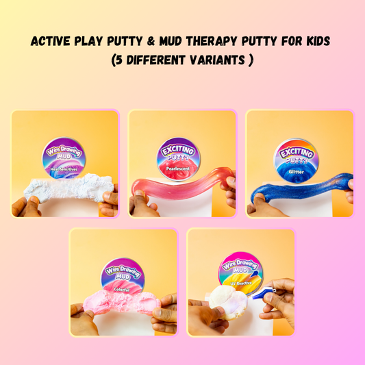 ACTIVE Play Putty & mud therapy Putty for Kids (5 different variants )