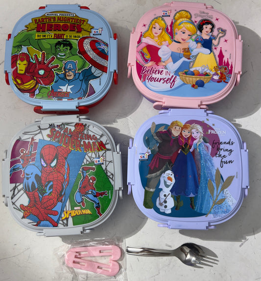 2 grid insulted spill & merge proof lunch box