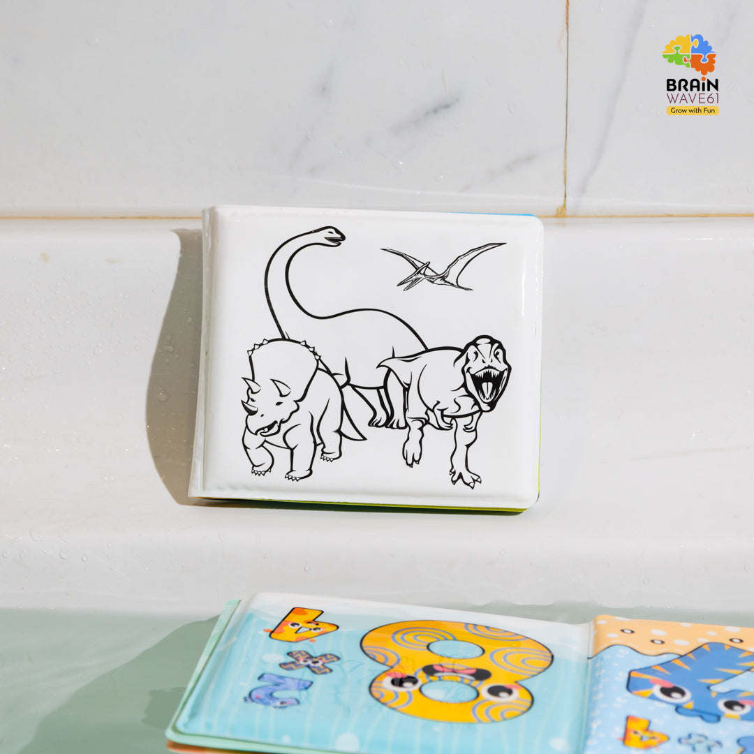 magic bath book wet the pages to revel colourful background
