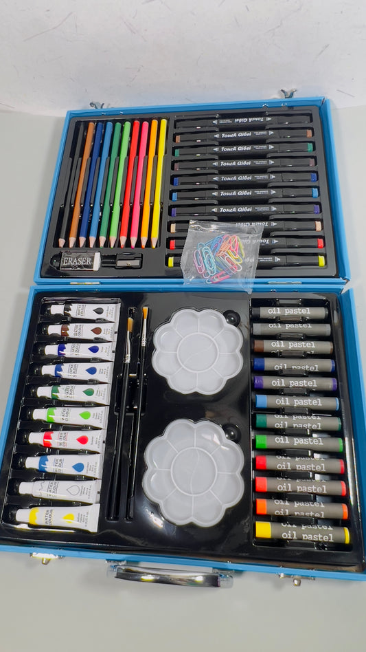 49 pieces art trunk ( unicorn & space )