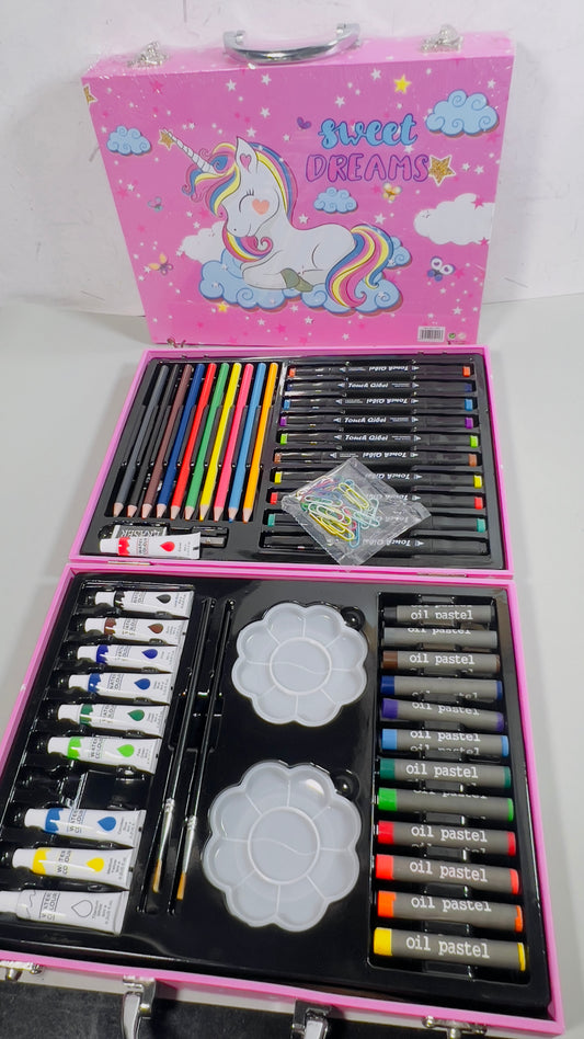49 pieces art trunk ( unicorn & space )