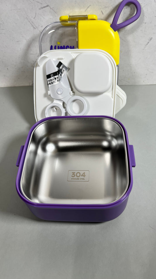 Tedemei 600 ml & 45 ml stainless steel 304 lunch box