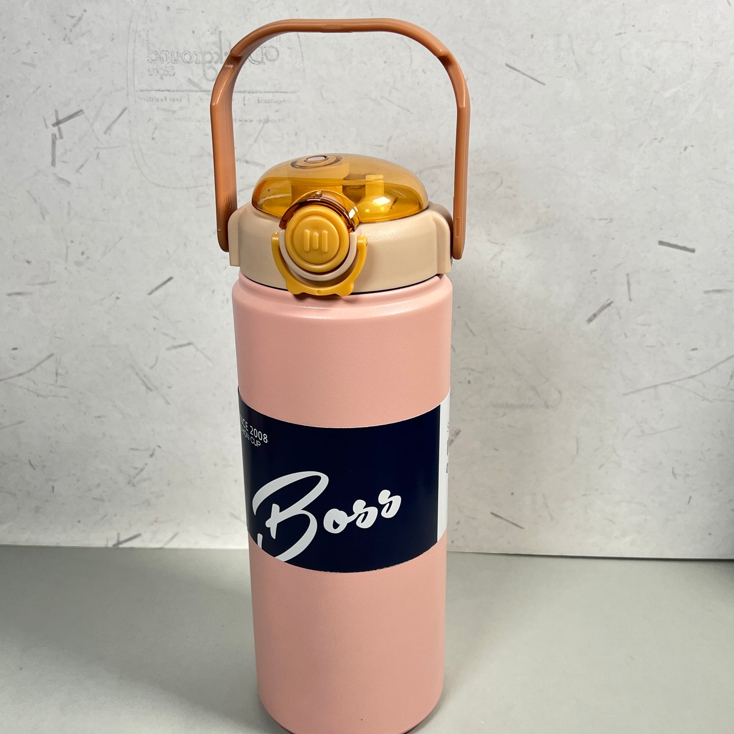 2 in 1 sipper & spout hot & cold stainless steel motivational bottle (1200) ml