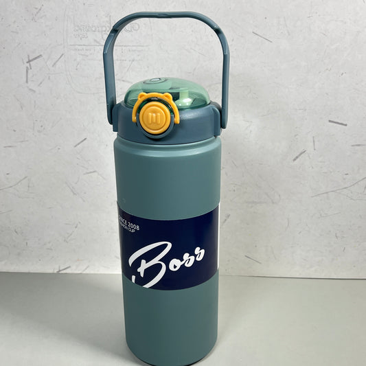 2 in 1 sipper & spout hot & cold stainless steel motivational bottle (1200) ml