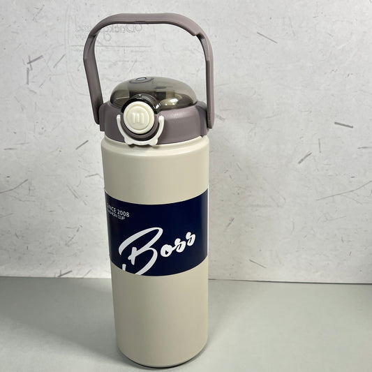 2 in 1 sipper & spout hot & cold stainless steel motivational bottle (1200) ml