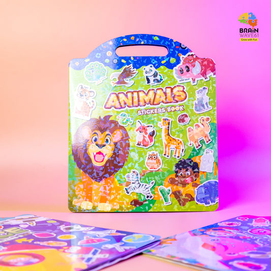 Jelly Reusable Fun Sticker Books for Kids Toddlers 1-6 Years(6 different themes)