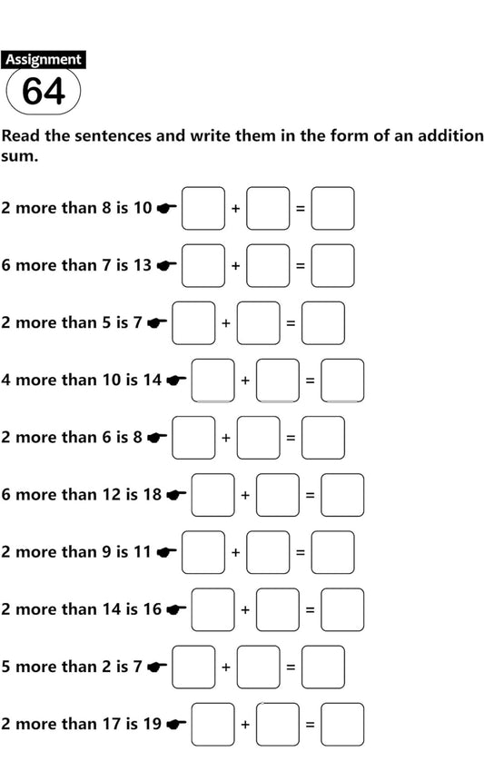 Fun And Learn Activity WORKBOOK For Kids addition age4+