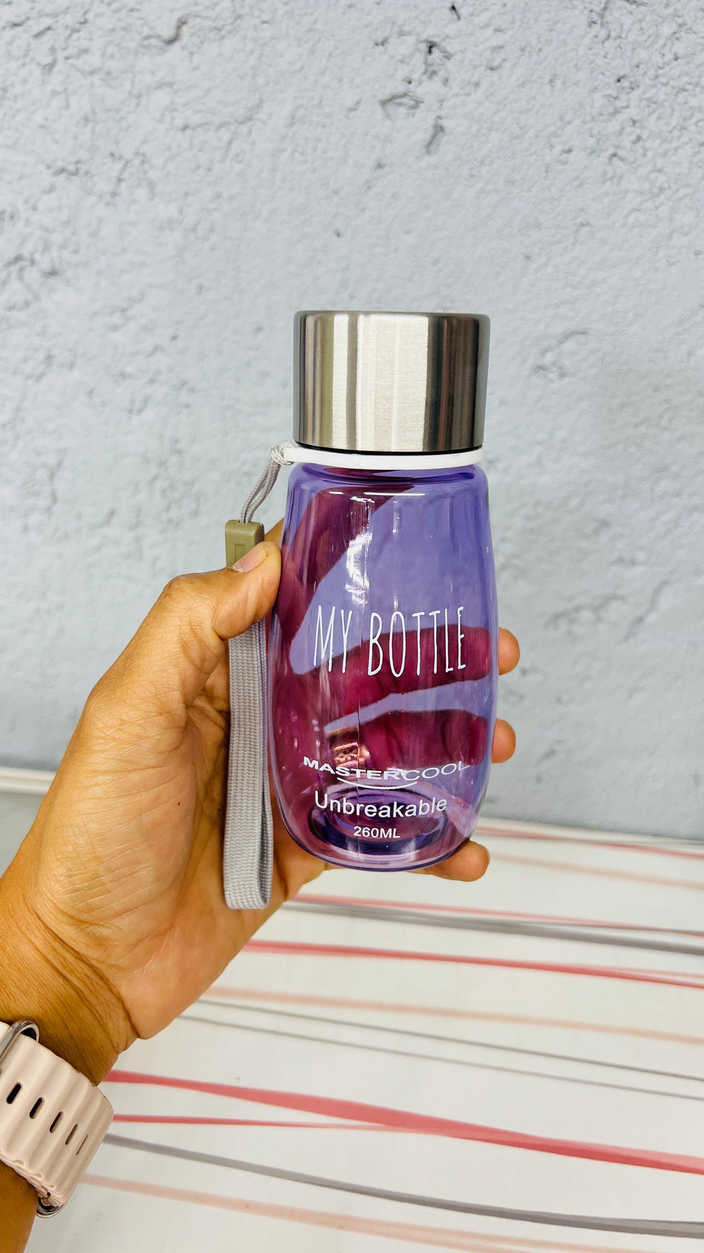 Unbreakable Plastic Multipurpose Water Bottles 260 ML for Fridge, Office, Sports, School, Gym, Yoga