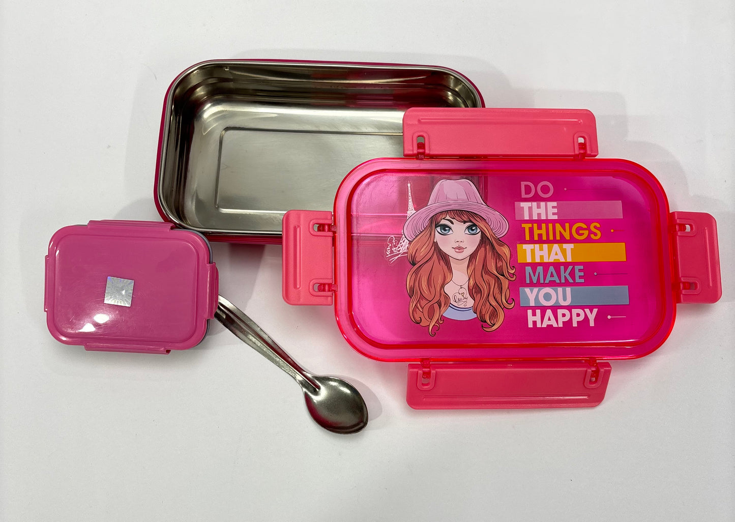 Steelex Stainless steel Lunch box with container 500ml + 100ml