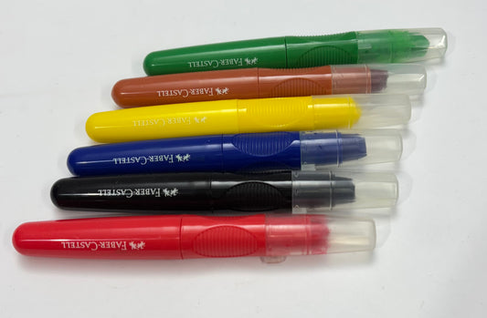 FABER CASTELL - 6 JUMBO CREAMY CRAYONS