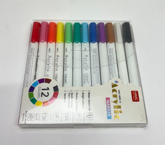 HIMIC ACRYLIC MARKER SET OF 12