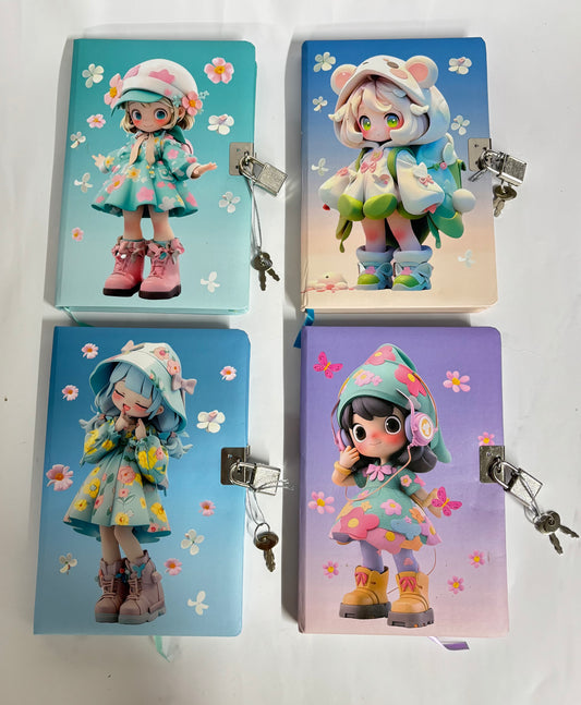 MY SECRET CUTE DIARIES WITH LOCK & KEY