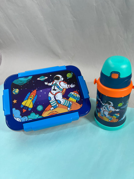 550 ml insulated string bottle & 3 grid insulated spill & merge proof lunch box ( 710ml)