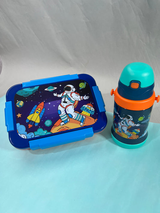 550 ml insulated string bottle & 3 grid insulated spill & merge proof lunch box ( 710ml)