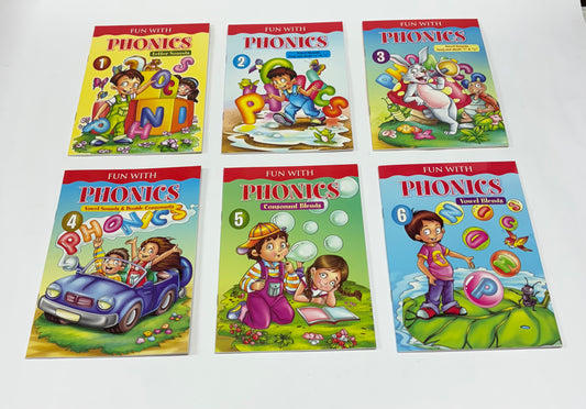 FUN WITH PHONICS SET OF 6 BOOKS
