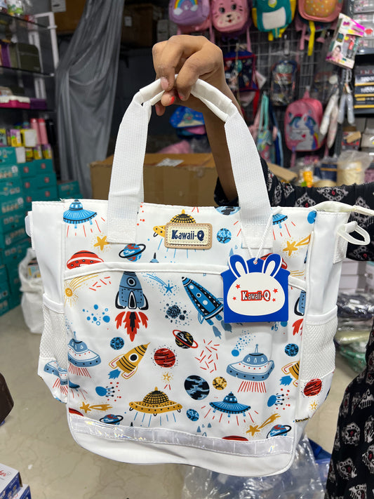 High Quality Shoulder/Tote Bag for Kids space theme