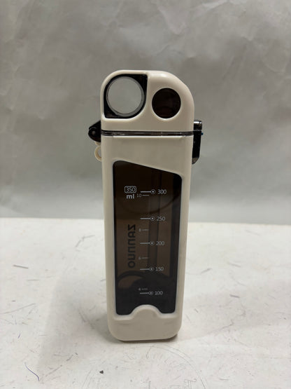 Flat Square Fashion Plastic Portable Sports Sipper Water Bottle 350ml