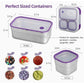 Yoo yee  3 Compartments Stainless Steel  bento Lunch Box，with Insulated Lunch Bag，Portion Control Lunch Container, On-the-Go Meal Fruit SnackPacking