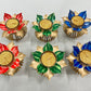 Lotus tealight candle holder 6 pcs box ( 6 candles free)pp-141