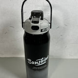 Stainless steel insulated 2 in 1 motivational bottle 1800ml