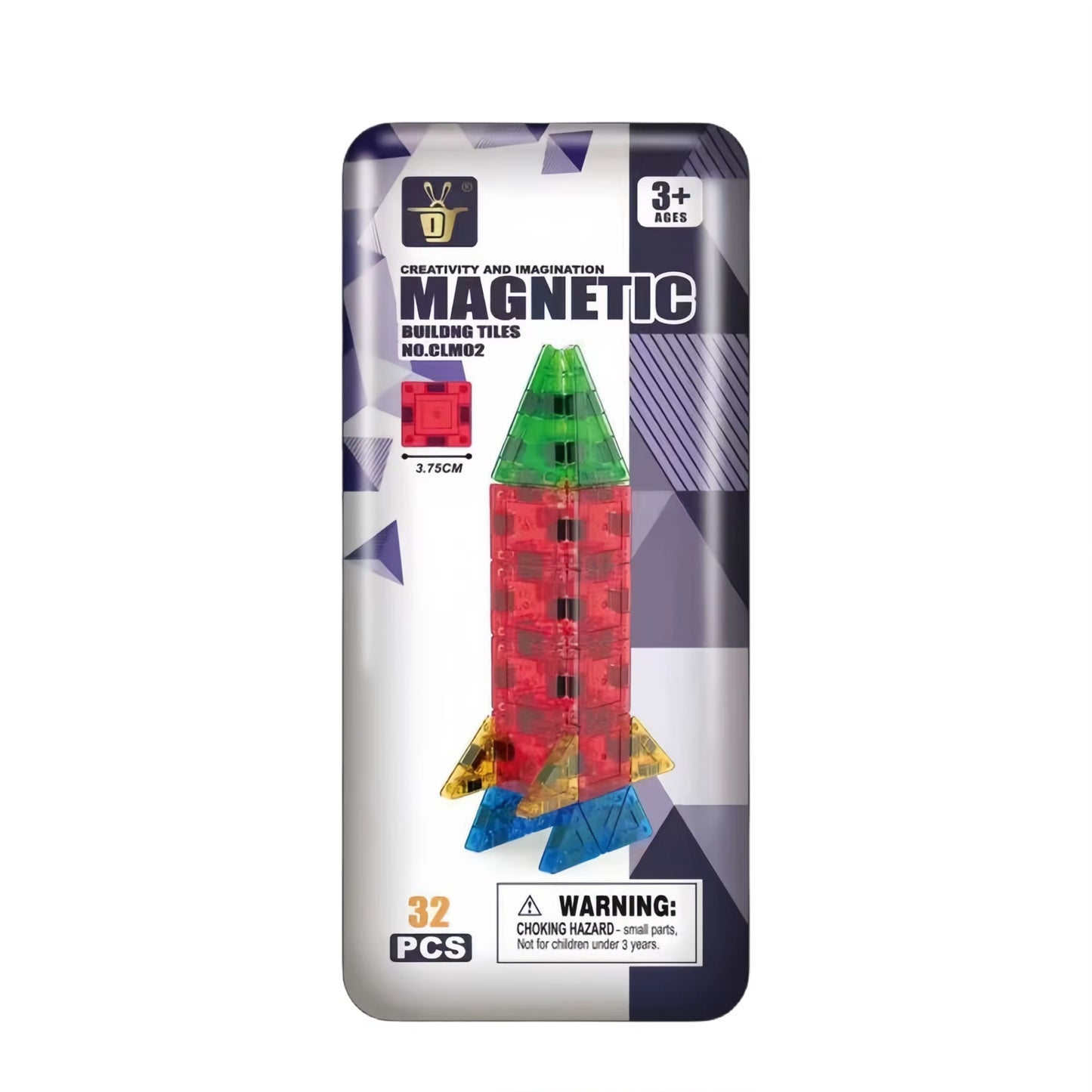 Portable travel magnetic building tiles 32pcs