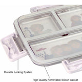 Disney print Insulated Lunch Box with 3 Compartments, Stainless Steel Interior & Embossed Printed Lid | Leak-Proof Design | 600 ML