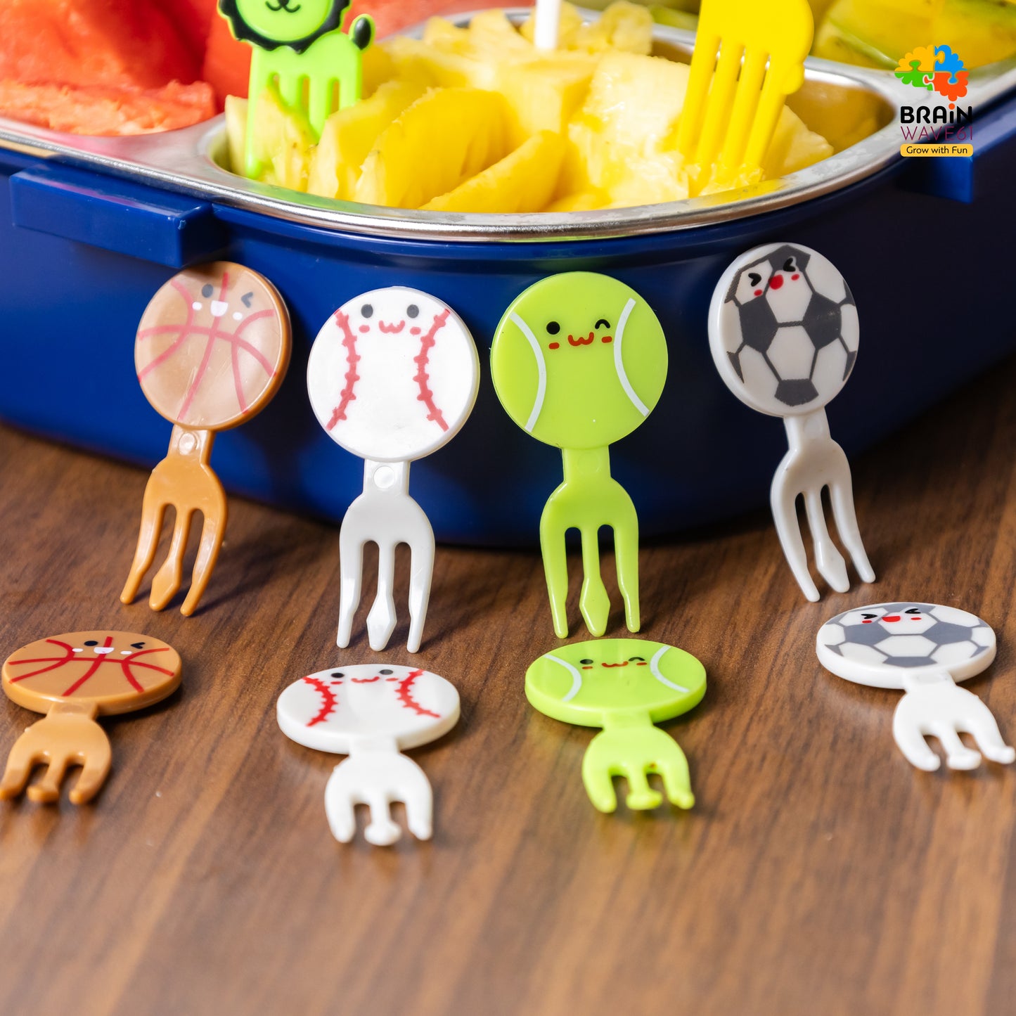 Cute Animals Food Picks Mini Cartoon Toothpick Fruit Forks for Bento Box Lunch Box Decorative