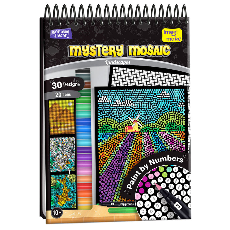 Mystery Mosaic Patterns | Paint by Numbers Kit | for Adults