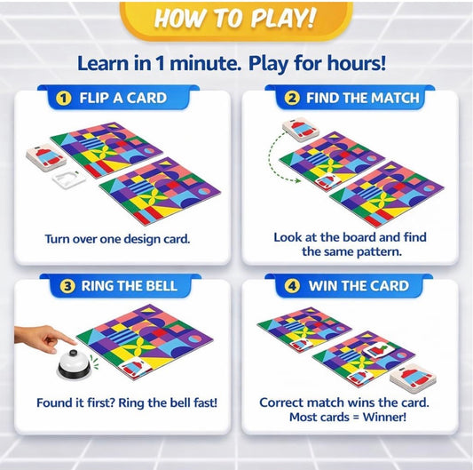 Pair Master Game - Shapes Matching Puzzle & Clothes Matching Toy for Kids