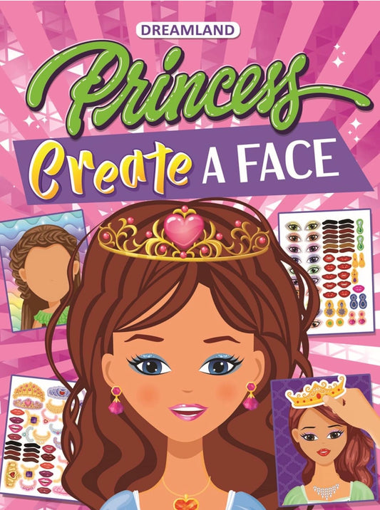 Princess Create a Face Sticker Book for Kids Ages 3-7