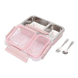 2 grid Stainless Steel Insulated Lunch Box 600 Ml