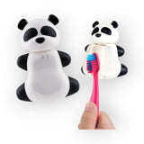 Flipper Fun Animal Penguin Toothbrush Cover , One Touch Open & Close ,Suction Cup Toothbrush Holder for Mirrors, Glass or Tiles ,Dust-proof Adorable Easy to Use