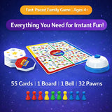 Snap Match Grande – Fast-Paced Spot & Match Board Game with Bell | Observation & Reflex Game for Kids & Family