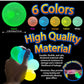 Glow Wall Ball Sticky 6PCS Grow in The Dark Round Luminous Fluorescent Washable Stress Relief Ball Toy Washable