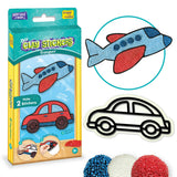 Imagimake DIY Clay Stickers Animals & transport | Create 2 Unique DIY Stickers Using Air Dry Clay | No Mess, Travel-Friendly | Perfect Birthday Return Gifts for Kids Ages 5,6,7,8,9,10