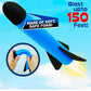 Multi Sky Rocket Toys For Kids , 4 Foam Tipped Rockets , Dual Shot Stomp Launcher Outdoor Toy Set