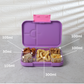 Bento Lunch Box for Kids, 4 & 6 Compartments Ideal Portion Sizes Leak-Proof Bento box for Kids Dishwasher Safe, BPA-Free